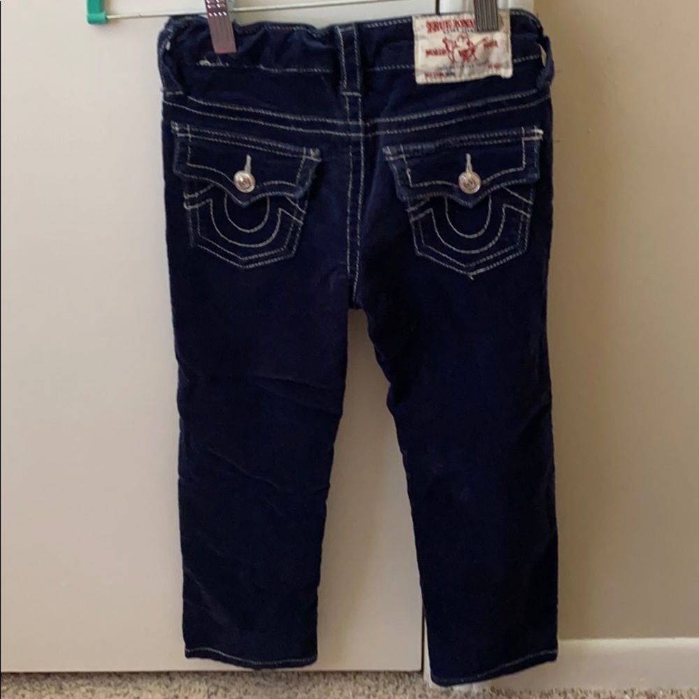 Boys True Religion navy corduroy pants 5